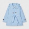 Kabát pro dívky Mayoral 3487-63 světle modrý