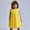 Skládané dívčí šaty Mayoral 3911-68 žluté