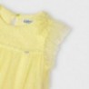 Tylové šaty pro dívky Mayoral 3913-77 žluté
