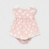 Šaty s puntíky pro dívku Mayoral 1820-24 Světle růžové