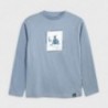 Tričko s dlouhým rukávem pro chlapce Mayoral 7057-15 Nebeská modř