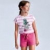 Tričko a šortky dívčí Mayoral 6278-25 Růžový