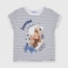 Dívčí tričko s pruhy Mayoral 3012-35 námořnická modrá