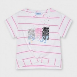 Tričko s vázáním pro dívky Mayoral 3018-45 Růžová