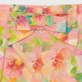 Květinové kalhoty pro dívky Mayoral 1578-11 Korál
