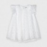 Dívčí tylové šaty s puntíky Mayoral 3912-73 bílé