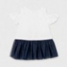 Dívčí šaty s tylem Mayoral 1993-17 námořnická modrá