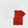 Sada triček s krátkým rukávem pro chlapce Mayoral 3033-73 Červená/bílá