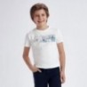 Sada 2 triček pro chlapce Mayoral 6083-73 modrá / bílá