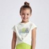 Tričko s vázáním pro dívky Mayoral 3018-44 Lime