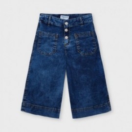 Dívčí kalhoty culottes Mayoral 3556-73 Modrý
