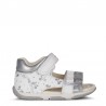 Dívčí sandály Geox B150YB-085NF-C0007 bílá/stříbrná barva