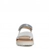 Dívčí sandály Geox J028ZA-007NF-C1007 stříbrné barvy