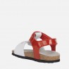 Dívčí sandály Geox B152RC-00254-C0003 červené barvy