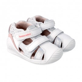 Dívčí sandály Biomecanics 212115-B bílé barvy