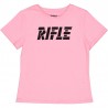 Tričko s krátkým rukávem pro dívky RIFLE 24388-01 růžová barva