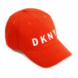 Dívčí čepice DKNY D21188-982 červená barva