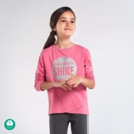 Tričko s potiskem pro dívky Mayoral 7076-67 Růžový