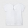 Tričko s dívčí aplikací Mayoral 3014-63 Bílý
