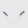 Dívčí krátké tričko Mayoral 6016-1 Bílý
