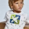 Tričko se vzorem pro chlapce Mayoral 3041-60 bílá / zelená