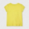 Tričko s potiskem pro dívky Mayoral 3019-29 Žlutá