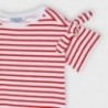 Sada 2 triček pro dívky Mayoral 3009-28 bílá / červená