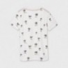 Tričko s chlapeckými vzory Mayoral 6086-11 krémové