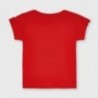 Dívčí tričko s potiskem Mayoral 3016-78 červené