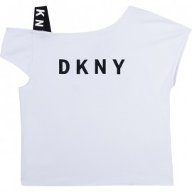 Dívčí halenka DKNY D35R44-10B bílá