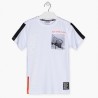 Chlapecké sportovní tričko Losan 113-1010AL-001 bílé barvy