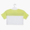 Krátké dívčí tričko Losan 114-1017AL-744 barva Lime