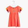 Dívčí šaty s třásněmi Losan 116-7013AL-715 Oranžová barva