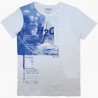 Tričko s krátkým rukávem pro chlapce Losan 113-1204AL-001 barva bílá