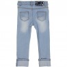 kalhoty s kamínky pro dívky Birba & Trybeyond 22998-60A modré barvy