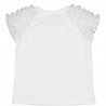 tričko s krátkým rukávem pro dívky Birba & Trybeyond 24411-15A krémové barvy
