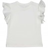 Tričko s potiskem pro dívky Birba & Trybeyond 24422-10E krémové barvy
