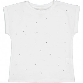 Tričko s tryskami pro dívky Birba & Trybeyond 24465-15A krémové barvy
