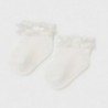 Dívčí ponožky s límcem Mayoral 9367-87 krém