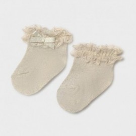 Dívčí ponožky s límcem Mayoral 9367-84 zlaté