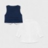Chlapecké tričko s vestou Mayoral 1172-37 bílé / granát