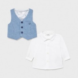 Chlapecké tričko s vestou Mayoral 1172-36 bílo / modré