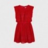 Šaty s výšivkou pro dívky Mayoral 6919-71 červené