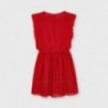 Šaty s výšivkou pro dívky Mayoral 6919-71 červené