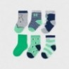 Sada 6 párů chlapeckých ponožek Mayoral 9363-20 Zelená
