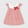 Dívčí pruhované šaty Mayoral 1832-39 Červené