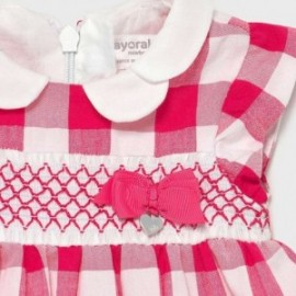 Kostkované šaty pro dívky Mayoral 1833-60 růžové