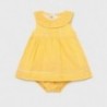 Plátěné šaty pro dívku Mayoral 1834-39 žluté