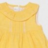 Plátěné šaty pro dívku Mayoral 1834-39 žluté