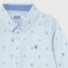 Chlapecká košile se vzory Mayoral 1121-21 Modrý